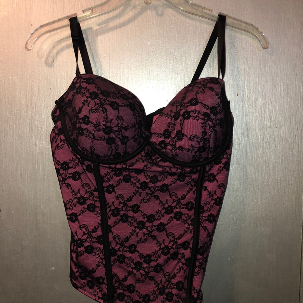 Laced pink corset bought at hot topic